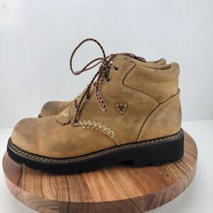 Ariat Womens Size 9.5 Brown Canyon Soft Toe Lace Up Casual Western Boots